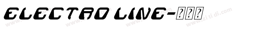 ELECTRO LINE字体转换